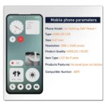 667 inch AMOLED Nothing CMF Phone 1 LCD Display Touch Screen Digitizer Assembly CMF Phone 1 A015 LCD Replacement (New)