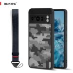 IBMRS Rugged Shockproof Case Google Pixel 8 Pro 8 8a with Camouflage Military Design Wrist Strap - Durable Protection (New)