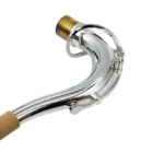 Tenor Saxophone Neck Brass Material Silver plated/ Nickel plated Professional Instrument Accessory (New)