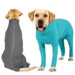 Four-Legged Dog Recovery Suit Breathable Stretch Pet Surgery Recovery Jumpsuit Anti-Licking Wound Protective Clothes for Spay (New)