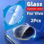 2 Tempered Glass Camera Protector Vivo X200 Ultra X200S X100 X100S Pro XFold 3 Pro 4 5 S30 Pro Mini Back Lens Ring Cover Bangladesh (New)