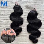 Body Wave Knotless Pre-Separated Crochet Hair Extensions for Braiding Knots Pre Separated Wave Crochet Human Hair Wholesale (New)