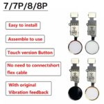 Home Button Flex Cable iPhone SE 2022  SE 2020 7  8 7 Plus  8 Plus - Fingerprint NO Touch ID With Screwdriver (New)
