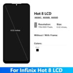 6.52'' Hot8 Display For Infinix Hot 8 X650C X650B X650D LCD Display Touch Screen Digitizer Panel Assembly Replacement Parts (New)
