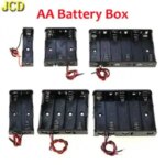 JCD 1/2/3/4/5/6 Slot AA Battery Case AA Battery Box AA Battery Holder Socket 14500 AA DIY Leads With 1 2 3 4 5 6 Slots Bangladesh (New)