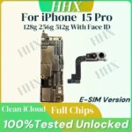 100%Teste Motherboard For iPhone 15 Mainboard Face ID Unlocked Logic Board Clean iCloud Support Update for iPhone 15/15PRO 512GB (New)