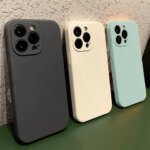 Luxury Original Liquid Silicone Phone Case For iPhone 11 12 13 14 15 16 17 Pro Max Air Plus XS X XR Soft Bumper Cases Cover (New)