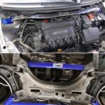 Suspension for Honda Fit Jazz 2003-2007 Anti-roll Bar Body Reinforcement Balance sway bar link Aluminum Tie Rod Stabilizer Bar (New)