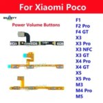 Power On Off Button Sound Volume Switch Flex Cable Xiaomi Poco F1 F2 X3 X4 X5 M4 Pro NFC F4 X3 GT M3 M5 4G 5G Parts Bangladesh (New)