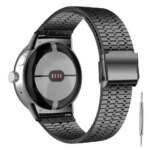 Milanese Strap with Safety Buckle Google Pixel Watch 3 45mm Seven Bead Stainless Steel Metal Strap Google Watch Series (New)