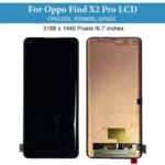 6.7" Original For Oppo Find X2Pro CPH2025 LCD Display Screen Touch Panel Digitizer For Find x2 pro PDEM30 OPG01 LCD with Frame (New)