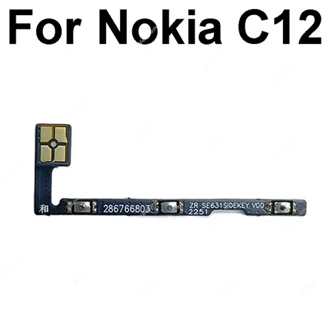 S7c54773fb36949849f42c89d48b5653fP_480x480q75 Volume Power Side Button Flex Cable Nokia C12 C22 C32 C31 C21 Plus On Off Power Volume Key Flex Ribbon Replacement Parts (New) - Image 1
