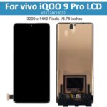Original AMOLED vivo iQOO 9 Pro LCD Display Touch Screen Digitizer Assembly Replacement V2172A I2022 LCD Screen (New)