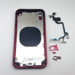 DIY Modified Back Glass Mid Frame Housing iPhone XR Convert to 17 Pro 17Pro Mechanical Mute Button With Phone Case (New)