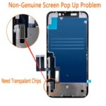 NO TOUCH IC Chips Incell OLED Screen Display iPhone 11 12 13 14 15 pro max 12 13mini Solve Non-Genuine Screen Pop Up Problem (New)