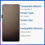 OLED Google Pixel 7A LCD Display Touch Screen Digitizer Assembly Google Pixel 7a LCD GWKK3 GHL1X G0DZQ G82U8 Replacement (New)