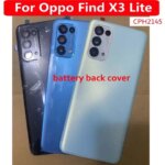 Best Quality New Back Battery Cover Oppo Find X3 Lite CPH2145 Glass Housing Rear Case Mobile Lid Find X3Lite + Middle Frame (New)