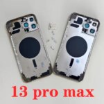 New OEM Housing IPhone 13 Pro Max Cover Battery Door Rear Chassis Middl Frame with Back Glass iPhone 13 pro max 13 Mini (New)