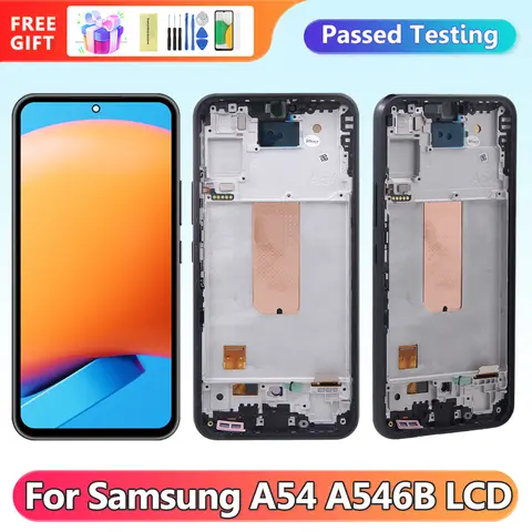 S7e8c975d18114bfda34dc3b18157b29ba_480x480q75 OLED Screen for Samsung Galaxy A54 A546B A546B/DS Lcd Display Digital Touch Screen with Frame for Samsung A54 Replacement (New) - Image 1