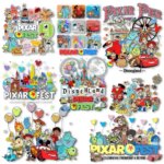 Toy Story Pixar Fest Iron on Decals Heat Transfer Stickers Thermal transfer Patches for Clothes (New)