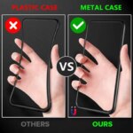 Magnetic Tempered Glass Privacy Metal Case iphone 17 16 15 14 13 12 XR 11 ProMAX 16 E 360 Magnet Antispy Protective Cover (New)