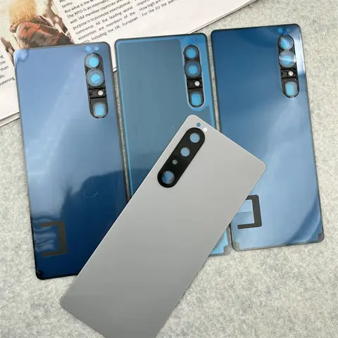 S7f7cb15f2b2645b383e77eadfa29a6de6_480x480q75 Original Back Glass Cover Sony Xperia 1 III Xperia1iiiXQ-BC52 Housing Battery Back Cover with Camera Lens Replacement Parts (New) - Image 1