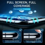 100D Curved Protective Glass iPhone 15 16 13 ProMax Tempered Glass iPhone 14 12 11 XsMax X XR 6 7 8 Plus SE Screen Protector (New)