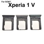 Aocarmo Sony Xperia 1 V X1v Dual SIM MicroSD Card Holder Tray Slot Drawer Repair Part XQ-DQ72 DQ62 DQ44 SO-51D SOG10 (New)