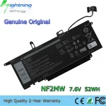 NF2MW 7.6V 52Wh Laptop Battery Dell Latitude 7400 2-In-1 Series 7146W 0C76H7