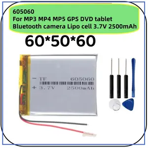 S7ff2dabc4a504cf0b8c0694b2ef5ccd0U_300x300q75 605060 Lithium Polymer Li Po li ion Rechargeable Battery MP3 MP4 MP5 GPS DVD tablet Bluetooth camera Lipo cell 3.7V 2500mAh Bangladesh (New) - Image 1