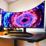 49-Inch 5K Curved 165Hz LED Frameless Gaming PC Monitor Big Screen Computer Monitor for Gamers (New)