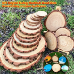 1-30Pcs Pine Wood Slices with Bark 2-30cm Natural Unfinished Wood Circles for DIY Coasters Rustic Wedding Christmas Ornaments (New)