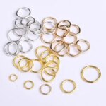 4mm 5mm 6mm 7mm 8mm 10mm Jump Rings Split Rings Connectors For Jewelry Making DIY Findings Accessories Wholesale Supplies (New)