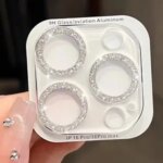 Luxury Glitter Camera Lens Protector iPhone 16 Pro Max Plus 15 14 11 13 12 Mini Dopamine Candy Color Glitter Lens Film Cover Bangladesh (New)
