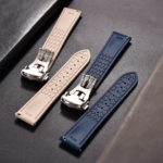 Premium Grade Soft FKM Rubber Watch Strap 20mm 21mm 22mm Perfect Fit Flat End Universal Quick Release Watch Strap (New)