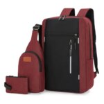 Clutch Pouch Scratch Resistant Usb Charging Backpack Laptop Backpack Minimalist Sling Chest Bag For Outdoor Travel Daily Commute (New)