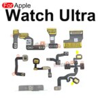 Aocarmo Apple Watch Ultra 49mm LCD Power Microphone Crown Bluetooth Small Board Battery Connection Flex Cable Repair Parts (New)