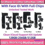 Unlocked iPhone 12 Pro Max motherboard Update Free Clean iCloud with/No Face ID iphone 12mini Logic board Mainboard Bangladesh (New)