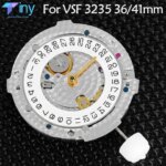 China Shanghai VSF Super 3235 Automatic Mechanical Movement Blue Balance Wheel Watch Movement VS 3235 Clean Factory 36mm 41mm (New)