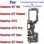 With headphone jack Charge Board Realme GT 5G Master Edition GT2 Pro Neo Neo2 Charging Port Usb Connector Dock Plate Socket Bangladesh (New)