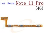 Power On Off Flex Cable Xiaomi Redmi Note 11 Pro+ 11T 11E 12 Pro+ 12S 4G 5G Volume Key Side Button Mute Switch Spare Parts (New)