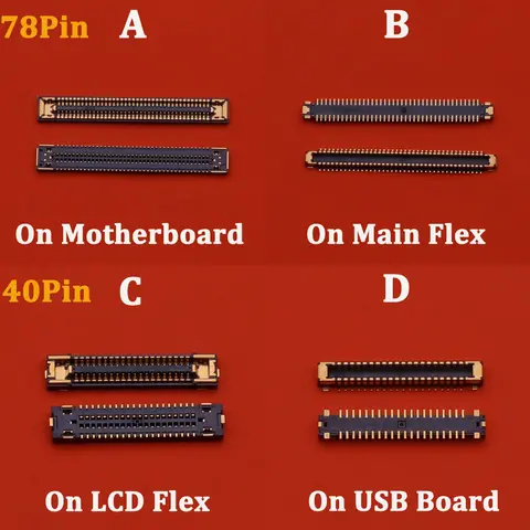 S826eb2f255784d48be005f0f78f7a2b5L_480x480q75 2-5Pcs LCD Display Screen Flex FPC Connector Plug On Board For Samsung Galaxy A52 A526F A526 A525 A525F A72 A725 A725F 78 40 Pin (New) - Image 1