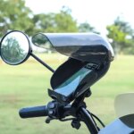 Waterproof Motorcycle Phone Holder with Sun Visor Anti-Glare Bike Phone Mount for Motorcycle (New)