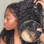 Kinky Curly 13x6 HD Lace Frontal Wig 4C Edges Curly Baby Hair For Women 7x5 Glueless Pre Cut Lace Deep Wave Wigs 100% Human Hair (New)