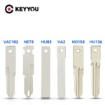 KEYYOU 10PCS For Renault Megane Laguna Duster Clio Peugeot Citroen Nissan Remote VAC102 VA2 HU83 NE73 HU136TE NO153 Key Blade (New)