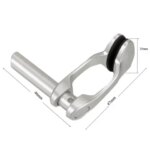 Aviation Aluminum Free Diving Nose Clip Comfortable Diving Surfing Swim Nose Clips Non-Slip Silicone Pad At Both Silver (New)