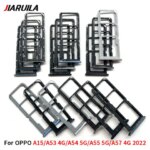 NEW SIM Card Holder Tray chip slot drawer Holder Adapter Socket Replacement Part Oppo A15 A53 A54 A55 5G A57 4G Dual Card (New)