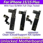 E SIM/SIM Version With Face ID Logic Board iPhone 15 plus Motherboard Clean iCloud Unlocked Mainboard 128GB/256GB All tested Bangladesh (New)
