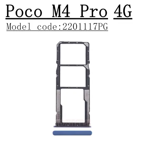 S847ae3fd5d894e07b9169cd2c68891e6F_480x480q75 Phone SIM SD Card Tray Xiaomi Poco M4 Pro PocoM4Pro 4G 5G New SIM Chip Slot Holder Drawer (New) - Image 1