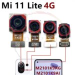 Front Back Facing Main Camera Xiaomi Mi11 Mi 11 Lite 11Lite 4G 5G Frontal Selfie Rear Camera Flex Cable Replacement Parts (New)